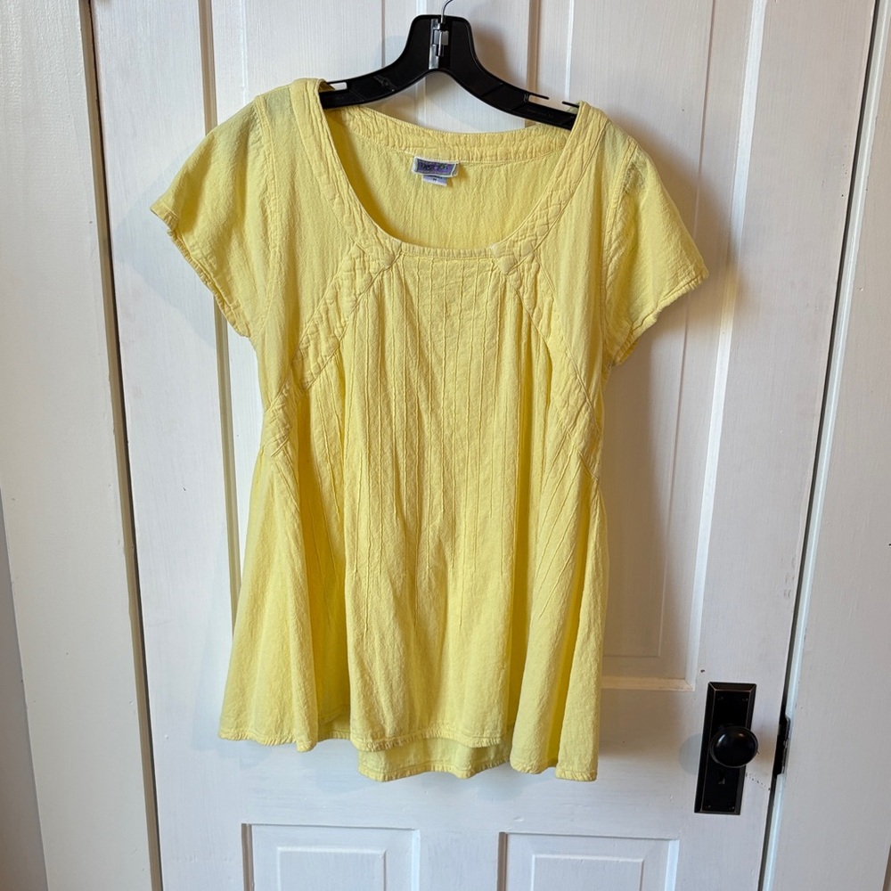 Eucalyptus Hand Made Yellow Women's Top‎
